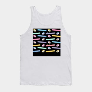 Eyes Pattern Black Big Tank Top